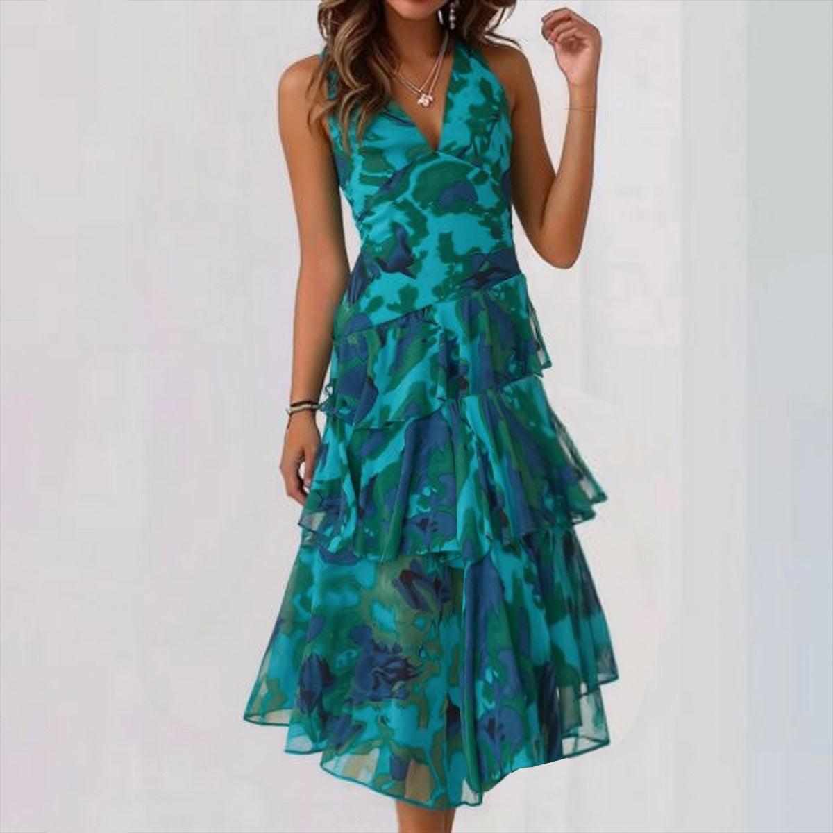 Dreamy V-Neck Sleeveless Midi Dress
